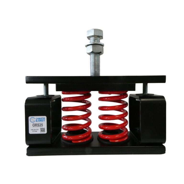 Open Restrained Spring Mountings for Low Frequency Vibration