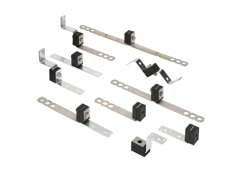 Acoustic wall ties for sound isolation