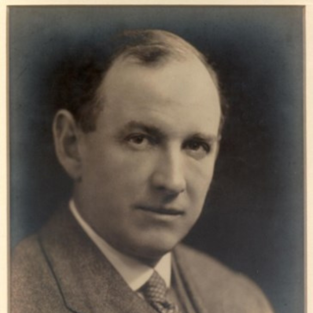 A black and white image of Robert Bertram Grey, who started Christie & Grey